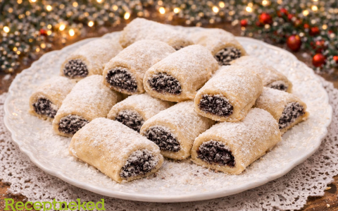 Omlós mákos és lekváros rudacskák