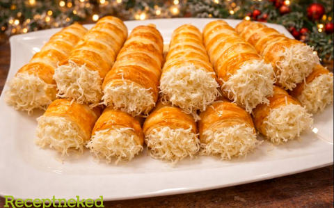 Sajtos roló leveles tésztából