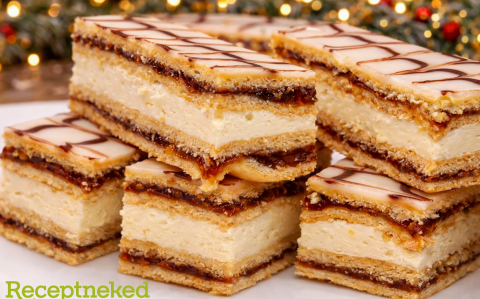 Citromos, szilvalekváros ünnepi süti