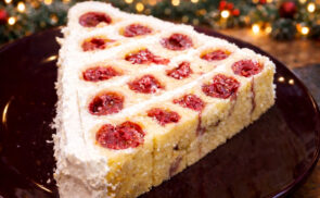 Havas háztető meggyel