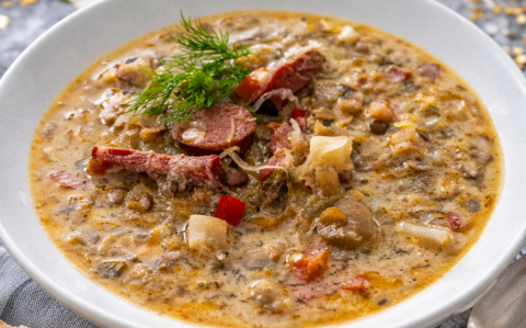 Szilveszteri korhely lencseleves