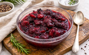 Vörösboros erdei gyümölcs mártás