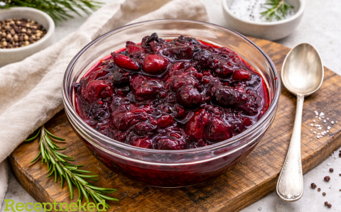 Vörösboros erdei gyümölcs mártás