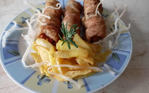 Virsli fűszeres tésztában!