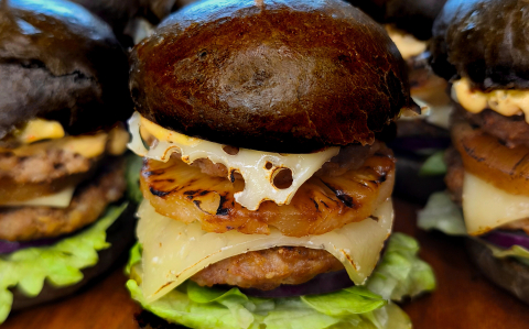 Fekete minihamburgerek