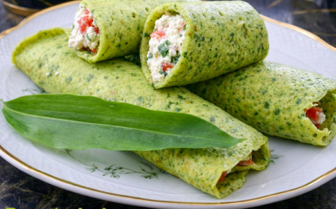 Medvehagymás palacsinta