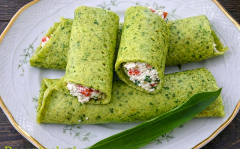 Medvehagymás palacsinta