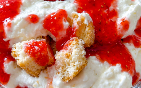 Epres-túrós pohárkrém